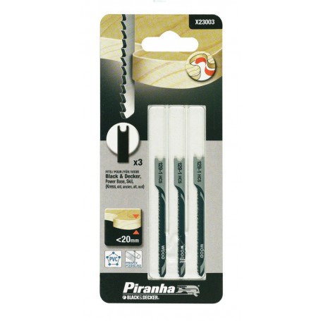 PIRANHA X23003 3 LAME LEGNO FRESATE TAGLIO GROSSO