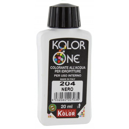 12PZ COLORANTE KOLOR ONE ML.20 N.204 NERO