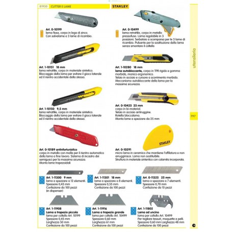 1PZ ST CONF.10 LAMA CUTTER A SPEZZARE A 7 ELEMENTI MM.25 ART.011325