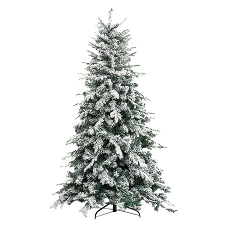 ALBERO DI NATALE INNEVATO 'ALASKA' h.240 cm - base 154 cm / 2436 rami