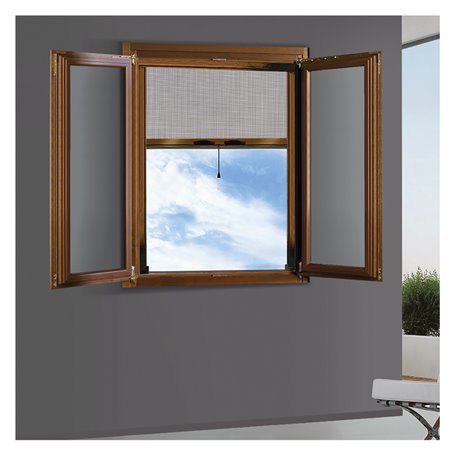 ZANZARIERA A RULLO VERTICALE PER FINESTRA cm 80 x 170 - bronzo