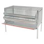 GABBIA GALLINE OVAIOLE TRE CELLE cm 107 x 50 x H 80