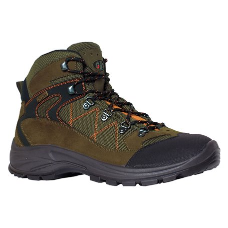 1COPPIA SCARPE PER TREKKING ALTE 'EGIPT' N. 40 - verde/arancio