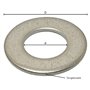 RONDELLA PIANA COMUNE M 30 - 4,3 x 56 x 31 mm