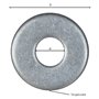 1000PZ RONDELLA GREMBIALINA INOX A2 M 6 - 1,6 x 18 x 6,4 mm