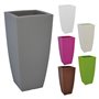 VASO QUADRO 'STILO' cm 33 x 33 x h 70 - 15 lt. ghiaccio