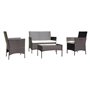 1PZ SET GIARDINO IN POLYRATTAN 'BERENICE' marrone/beige