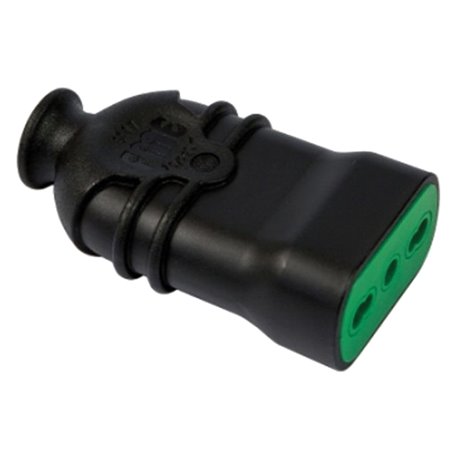 PRESA ALTA RESISTENZA 'HI-PRO' 2P+T 16A - colore nero