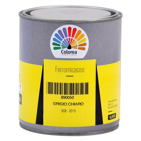 2PZ SMALTO FERROMICACEO 'COLOREA' Lt. 2,5 Grigio scuro