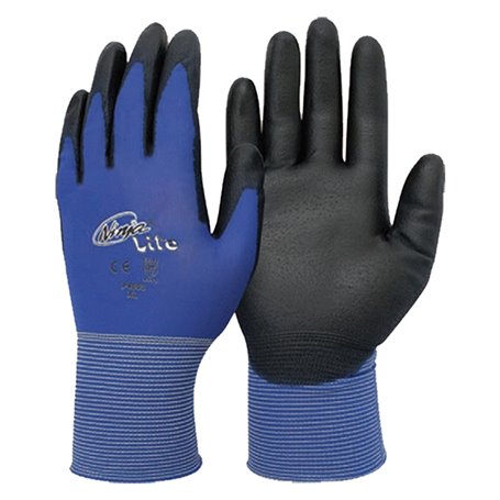 12COPPIE GUANTI NYLON / POLIURETANO 'NINJA LITE' Tg. 8