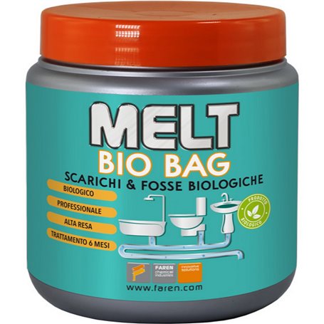 12PZ MELT BIO BAG X SCARICHI E FOSSE BIOLOGICHE GR. 300