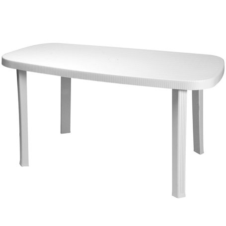 TAVOLO GARDEN OTELLO CM.136x82x72h BIANCO