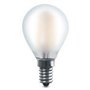 10PZ LED SFERA 4WE14 -LUMEN470-2700K FIL/SATINATO