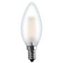 10PZ LED CANDELA 4WE14 -LUMEN470-2700K FIL/SATINATO