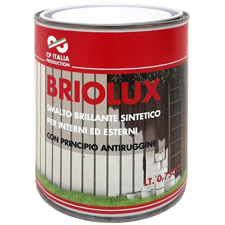 2PZ SMALTO BRIOLUX LITRI.2,5 GRIGIO ACCIAIO 697