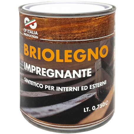 6PZ IMPREGNANTE BRIOLEGNO LITRI.0,750 NOCE SCURO 201