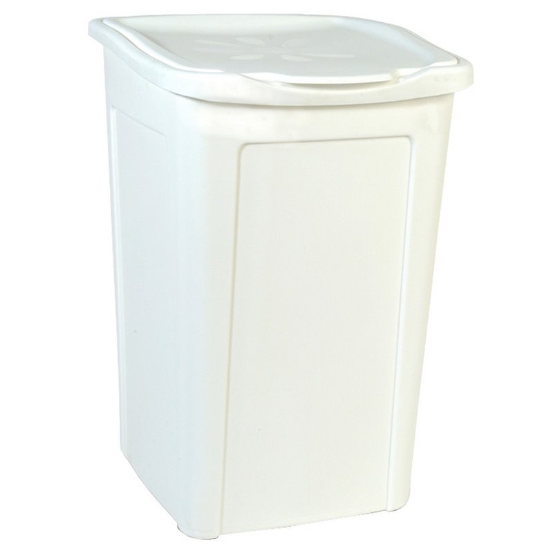 CESTO PORTABIANCHERIA IN PLASTICA 50 LT BIANCO