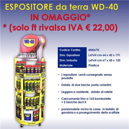 ESPOSITORE A PAVIMENTO WD40 VUOTO MD00670