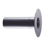 RACCORDI PROFESSIONAL PELLET A MURO NERO DIAMETRO 8cm