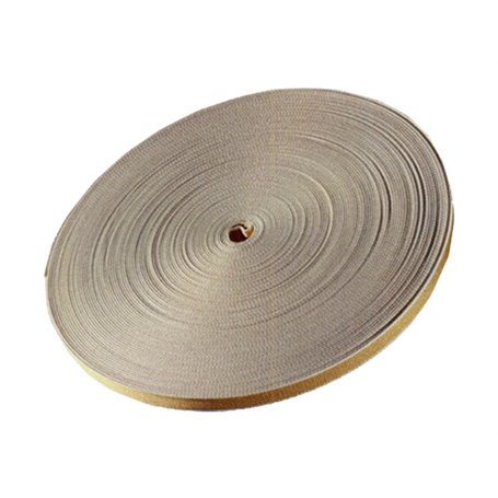 1PZ CINTINO COTONE PESANTE BEIGE/GRIGIO ROTOLO 50 MT