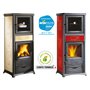 STUFA ROSSELLA PLUS FORNO LIBERTY BORDEAUX